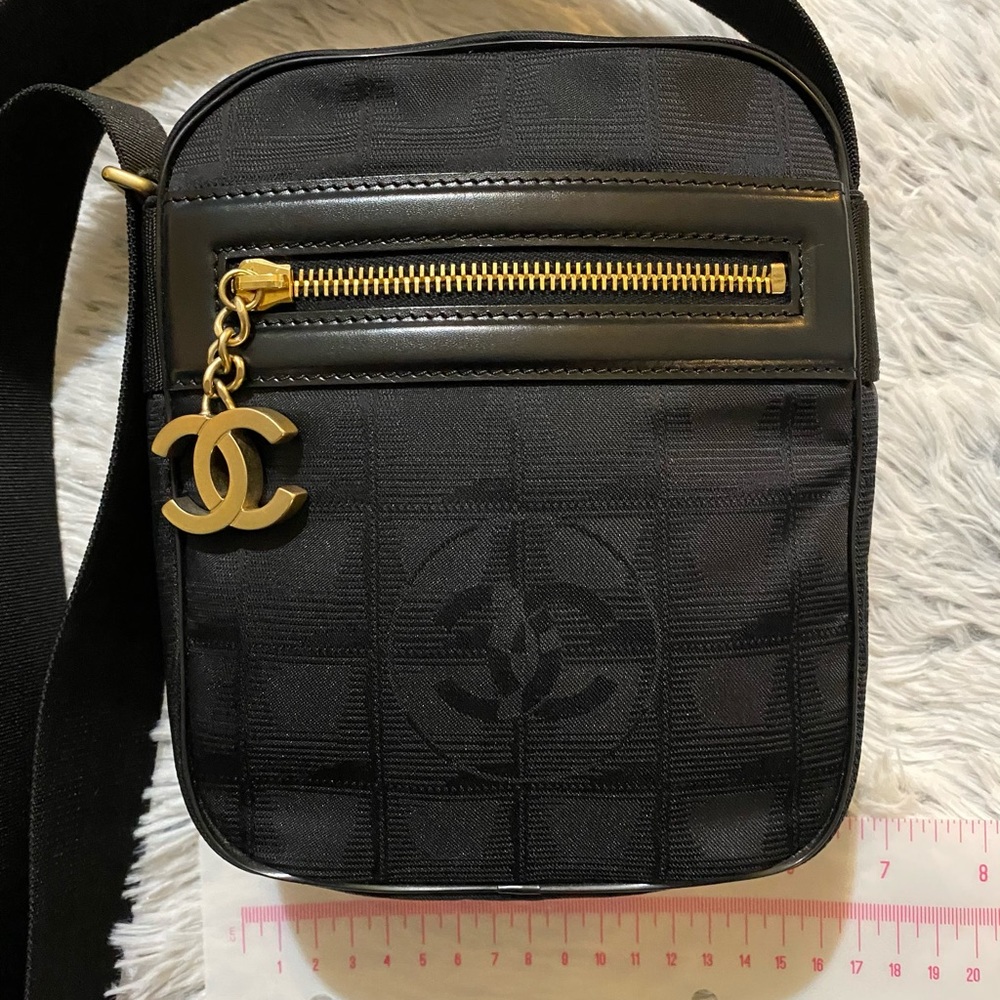 Chanel Black New Travel Line Shoulder Bag